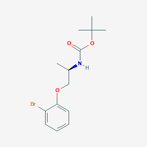 molecular formula C14H20BrNO3 B12066720 tert-butyl N-[(2R)-1-(2-bromophenoxy)propan-2-yl]carbamate 