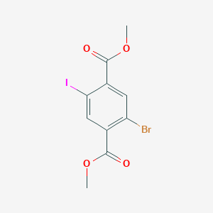 molecular formula C10H8BrIO4 B12066785 Dimethyl 2-bromo-5-iodoterephthalate 