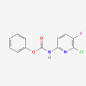 molecular formula C12H8ClFN2O2 B12066825 Phenyl N-(6-chloro-5-fluoro-2-pyridyl)carbamate 