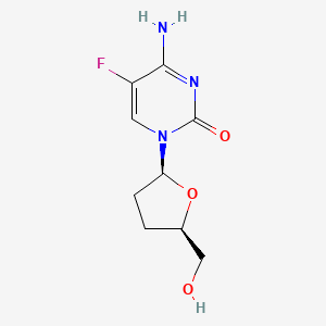 molecular formula C9H12FN3O3 B12066848 2',3'-Dideoxy-beta-5-fluorocytidine CAS No. 147058-39-7