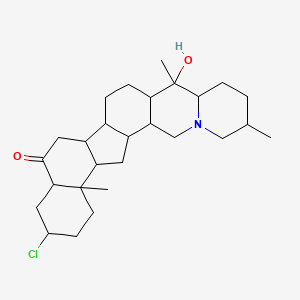 20-Chloro-10-hydroxy-6,10,23-trimethyl-4-azahexacyclo[12.11.0.02,11.04,9.015,24.018,23]pentacosan-17-one