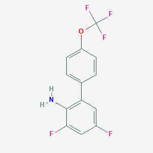 3,5-Difluoro-4'-(trifluoromethoxy)-[1,1'-biphenyl]-2-amine