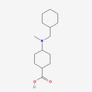 molecular formula C15H27NO2 B12066919 (1r,4r)-4-((Cyclohexylmethyl)(methyl)amino)cyclohexanecarboxylic acid 