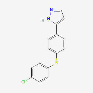 3-[4-(4-Chlorothiophenoxy)lphenyl]-1H-pyrazole