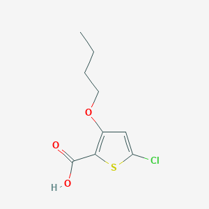 molecular formula C9H11ClO3S B12066946 3-Butoxy-5-chlorothiophene-2-carboxylic acid 