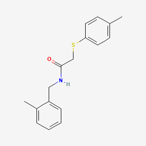 molecular formula C17H19NOS B1206695 N-[(2-methylphenyl)methyl]-2-[(4-methylphenyl)thio]acetamide 