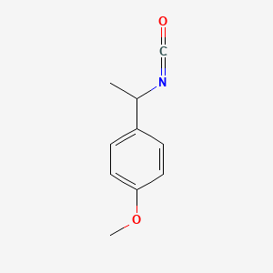 molecular formula C10H11NO2 B12066957 Benzene, 1-[(1S)-1-isocyanatoethyl]-4-methoxy-(9CI) 