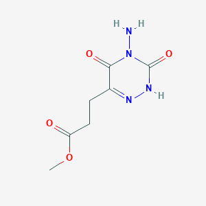 Methyl 3-(4-amino-3,5-dioxo-2,3,4,5-tetrahydro-1,2,4-triazin-6-yl)propanoate