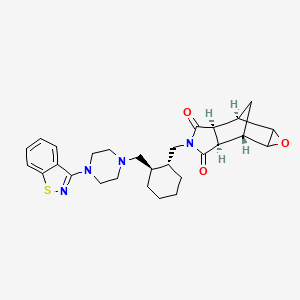 molecular formula C28H34N4O3S B12067046 Lurasidone-2H-oxireno 