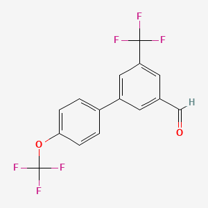 4'-(Trifluoromethoxy)-5-(trifluoromethyl)biphenyl-3-carboxaldehyde