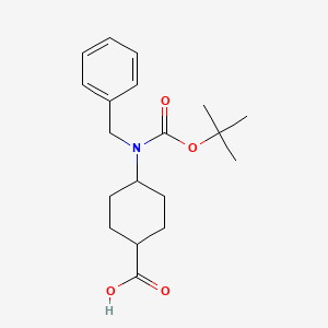 (1r,4r)-4-(Benzyl(tert-butoxycarbonyl)amino)cyclohexanecarboxylic acid