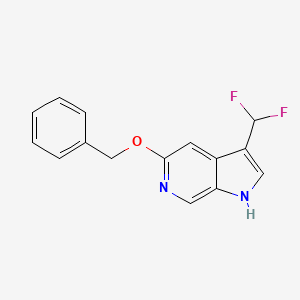 5-Benzyloxy-3-(difluoromethyl)-1H-pyrrolo[2,3-c]pyridine