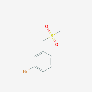 molecular formula C9H11BrO2S B12067090 1-Bromo-3-((ethylsulfonyl)methyl)benzene 