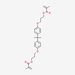 molecular formula C29H36O6 B1206712 (1-甲基乙叉基)双(4,1-苯撑氧基-3,1-丙烷二基)双甲基丙烯酸酯 CAS No. 27689-12-9