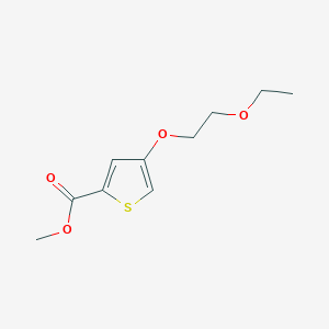 molecular formula C10H14O4S B12067146 Methyl 4-(2-ethoxyethoxy)thiophene-2-carboxylate 