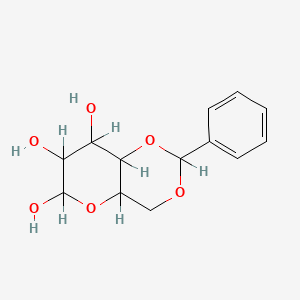 B1206720 alpha-D-glucopyranose, 4,6-O-(phenylmethylene)- CAS No. 25152-90-3