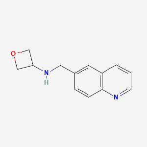 N-[(quinolin-6-yl)methyl]oxetan-3-amine