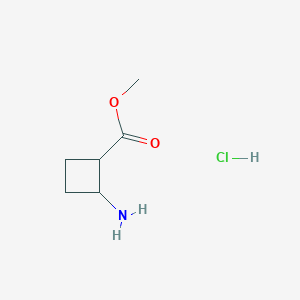 molecular formula C6H12ClNO2 B12067252 Methyl 2-aminocyclobutane-1-carboxylate hydrochloride 