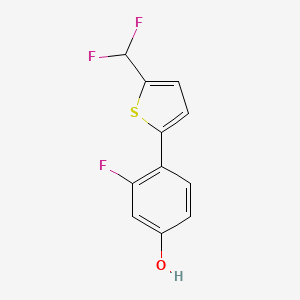 4-[5-(Difluoromethyl)-2-thienyl]-3-fluoro-phenol