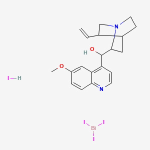 molecular formula C20H25BiI4N2O2 B1206730 奎宁铋碘化物 CAS No. 8048-94-0