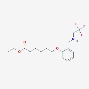 Ethyl 6-(2-(((2,2,2-trifluoroethyl)amino)methyl)phenoxy)hexanoate