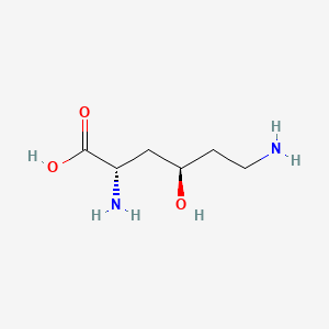 molecular formula C6H14N2O3 B1206731 Threo-4-hydroxy-L-lysine CAS No. 60594-62-9