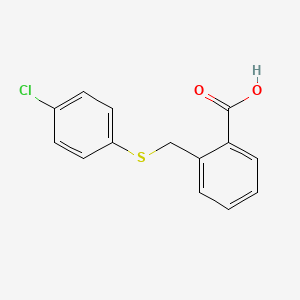 2-{[(4-Chlorophenyl)sulfanyl]methyl}benzoic acid