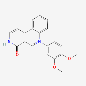 molecular formula C20H17N2O3+ B1206733 Perloline CAS No. 7344-94-7