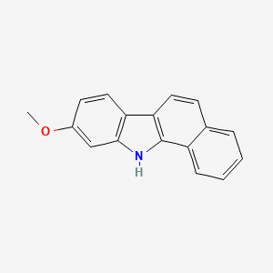 molecular formula C17H13NO B12067346 9-Methoxy-11H-benzo[a]carbazole 