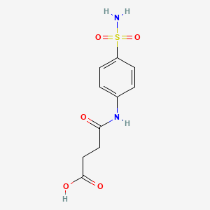 molecular formula C10H12N2O5S B1206736 Sulfasuccinamide CAS No. 3563-14-2