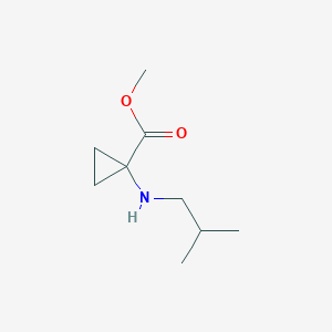 Methyl 1-[(2-methylpropyl)amino]cyclopropane-1-carboxylate