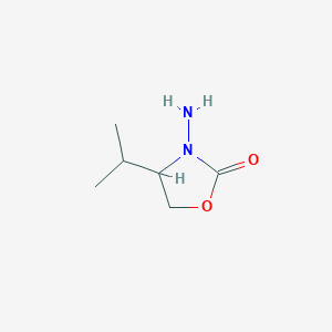 molecular formula C6H12N2O2 B12067442 (4S)-3-Amino-4-(1-methylethyl)-2-oxazolidinone 