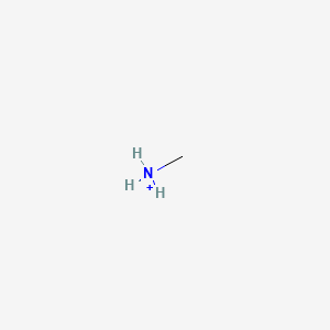 molecular formula CH6N+ B1206745 甲基铵 