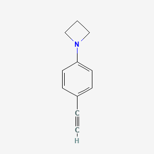 molecular formula C11H11N B12067455 1-(4-Ethynylphenyl)azetidine 