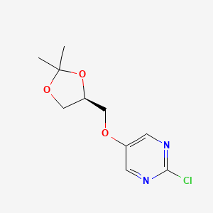 (S)-2-Chloro-5-((2,2-dimethyl-1,3-dioxolan-4-yl)methoxy)pyrimidine