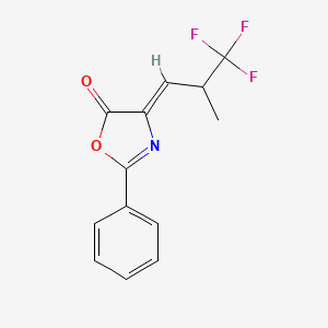 2-Phenyl-4-[2-(trifluoromethyl)propylidene]-5-oxazolone