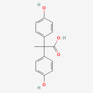 molecular formula C15H14O4 B1206749 2,2-Bis(4-hydroxyphenyl)propanoic acid CAS No. 92549-67-2