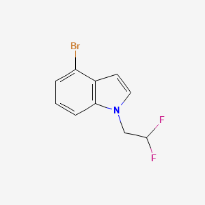 molecular formula C10H8BrF2N B12067515 4-Bromo-1-(2,2-difluoro-ethyl)-1H-indole 