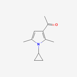 molecular formula C11H15NO B12067520 1-(1-Cyclopropyl-2,5-dimethyl-1H-pyrrol-3-yl)ethanone 