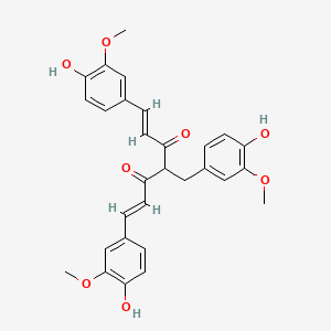 1,6-Heptadiene-3,5-dione, 1,7-bis(4-hydroxy-3-methoxyphenyl)-4-[(4-hydroxy-3-methoxyphenyl)methyl]-, (1E,6E)-