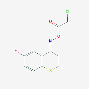 [(E)-(6-fluoro-2,3-dihydrothiochromen-4-ylidene)amino] 2-chloroacetate