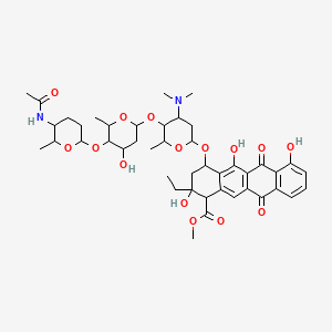 molecular formula C44H58N2O15 B1206761 4'''-Aclacinomycinamide CAS No. 79366-08-8