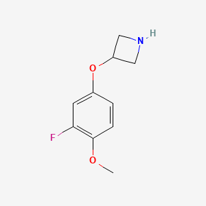 molecular formula C10H12FNO2 B12067624 3-(3-Fluoro-4-methoxyphenoxy)azetidine 