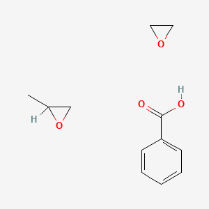 molecular formula C12H16O4 B1206763 Oxirane, methyl-, polymer with oxirane, dibenzoate CAS No. 84031-24-3