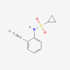 molecular formula C11H11NO2S B12067655 N-(2-Ethynylphenyl)cyclopropanesulfonamide 