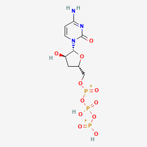 molecular formula C9H14N3O11P3+2 B12067688 3'-Deoxycytidine 5'-triphosphonate 