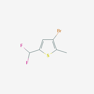 3-Bromo-5-(difluoromethyl)-2-methylthiophene