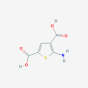 molecular formula C6H5NO4S B12067722 5-Aminothiophene-2,4-dicarboxylic acid 