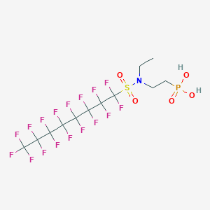 {2-[Ethyl(1,1,2,2,3,3,4,4,5,5,6,6,7,7,8,8,8-heptadecafluorooctane-1-sulfonyl)amino]ethyl}phosphonic acid