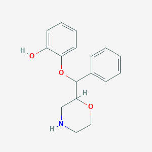 molecular formula C17H19NO3 B12067785 2-(2-Morpholinylphenylmethoxy)phenol 